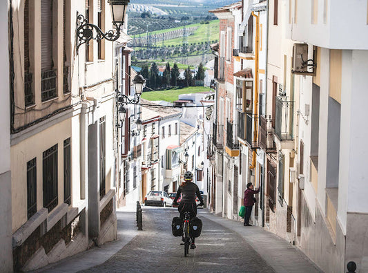 self guided bike tour cyclist in spain